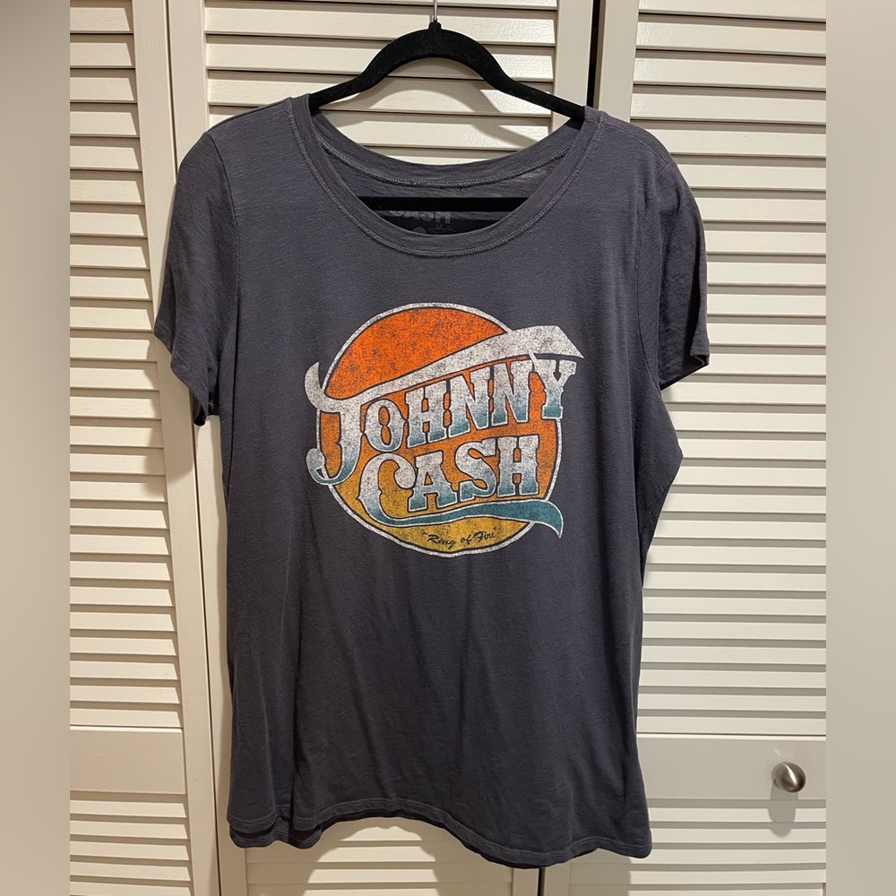 TORRID GREY 'JOHNNY CASH' SLUB TEE